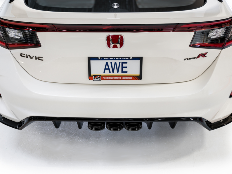 Honda Civic Type R Performance Exhaust - AWE Tuning - Cat Back Touring - Triple Diamond Black - `23-`27